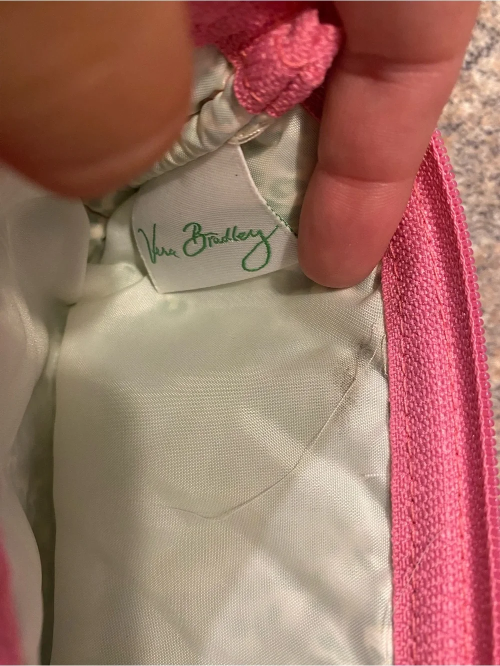 Vera Bradley Pink Floral Zip Wallet - Picture 3 of 3